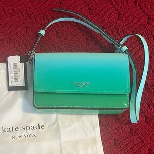 Kate Spade Green and Blue Crossbody Bag
